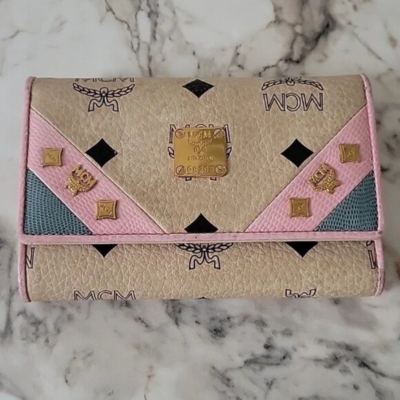 EUC MCM Trifold Leather Wallet - Picture 2 of 12